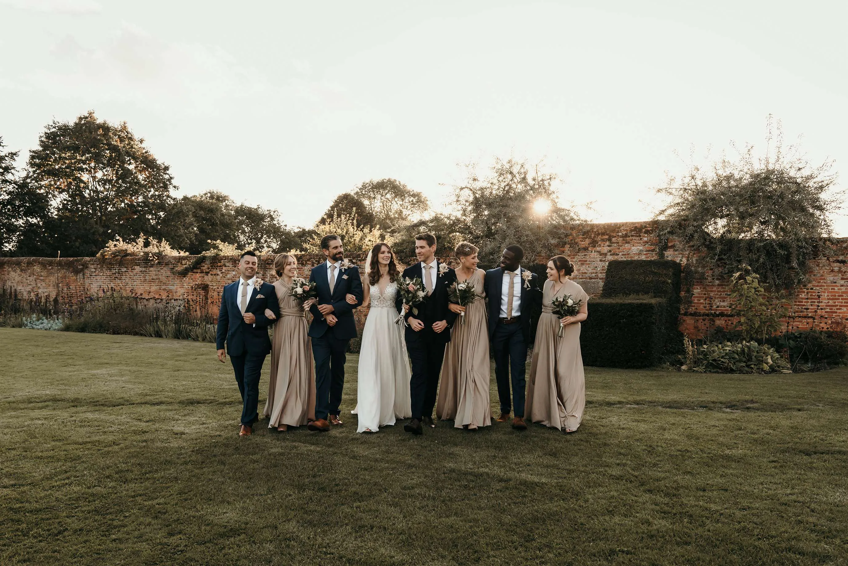 wedding party group shot