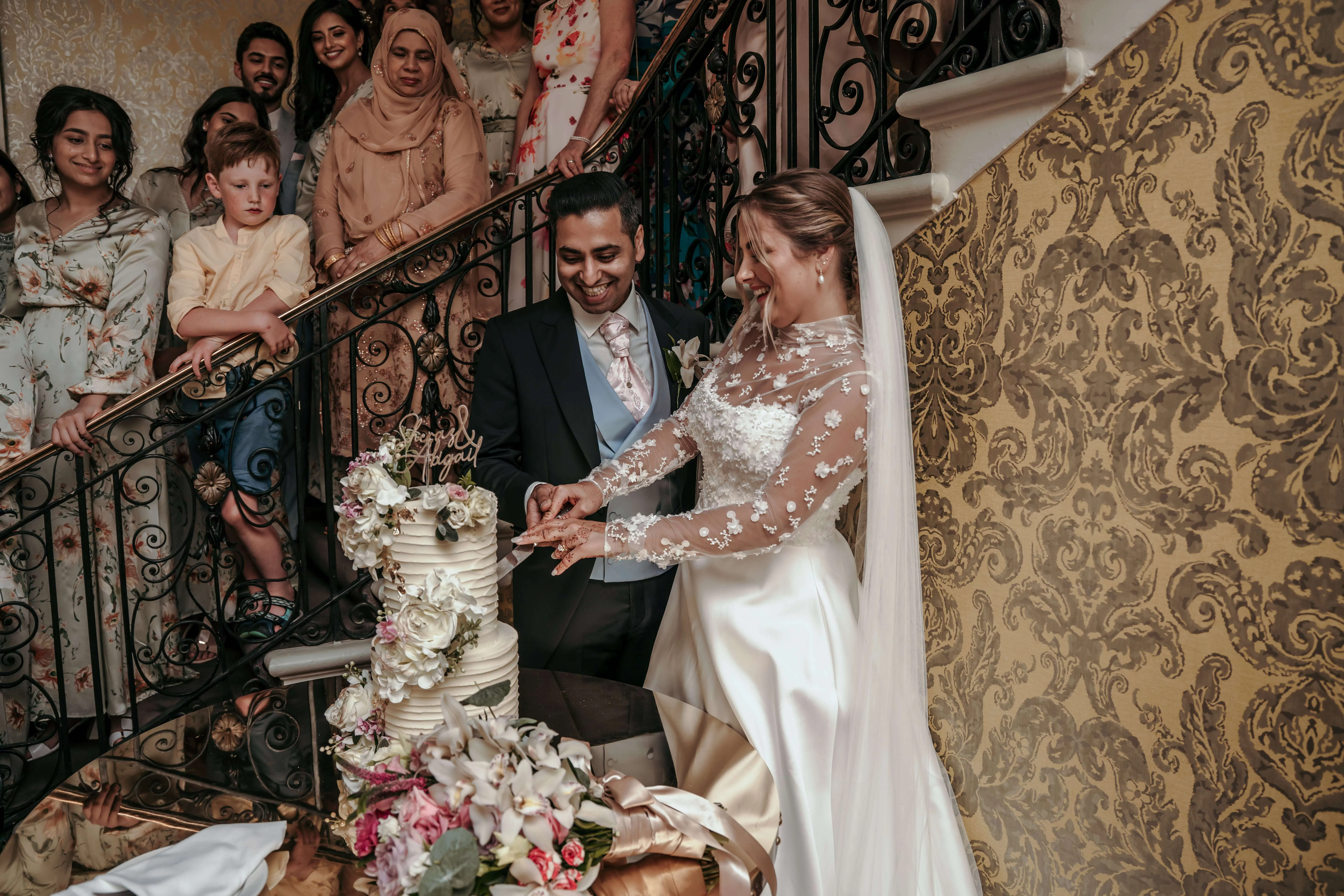 London wedding venue cake